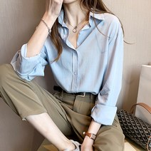 루나걸 커리 심플 블라우스