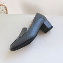 벨라노이 여성용 리얼 소가죽 심플 스퀘어토 로퍼 5cm