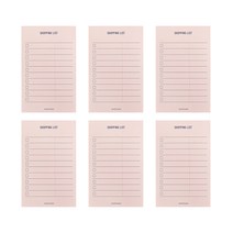 페이퍼리안 메이크 어 메모 메모패드, 쇼핑리스트, 6개