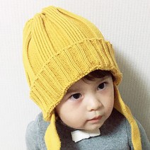 해피젬 아동용 리본 귀달이 모자