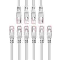 넥스트링크 UTP CAT.5E 랜케이블 인터넷 랜선 3M, 혼합색상, 5개