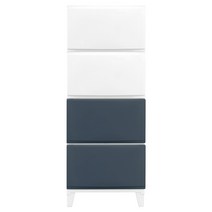 아이비 플라스틱 4단 서랍장, 네이비, 1개