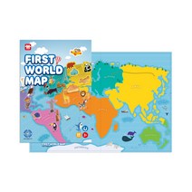 아리아띠 세계지도 자석 퍼즐놀이, 혼합색상