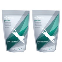트로벳 어덜트용 웨이트&다이어베틱 고양이 건식사료 2p, 500g, 2개