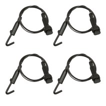 천정 레일 액자걸이, 블랙, 4개