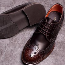 레트로무드 디딘 남성 스티치 수제 윙팁 정장구두 RM1263