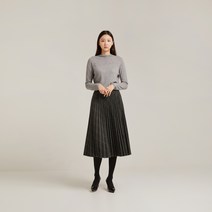 여성용 체크 플리츠 스커트 VOCDKWW9456