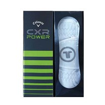 캘러웨이 CXR POWER 골프공 2피스 3구 + 여성용 투썸 양피 골프장갑 양손착용 20호, 혼합색상, 1세트