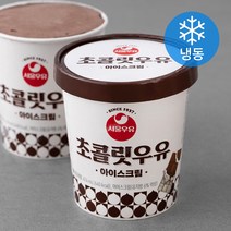 서울우유 레트로 딸기우유 아이스크림 (냉동), 474ml, 1개