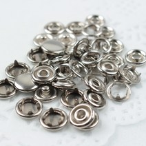 뚜껑 가시도트단추 9mm C/3/1, 실버, 50세트