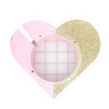 JHCompany 트윙클 글리터 하트 저금통, 핑크, 1개