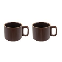 로얄베일 라포레 머그컵 210ml 소, 소일브라운, 2개