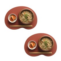 에이드엘 캐슈넛 실리콘 테이블매트 2p, 메이플, 328 x 217 mm