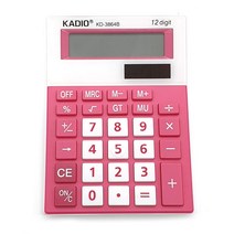 모칸도 계산기 KD-3864B, 핑크, 1개