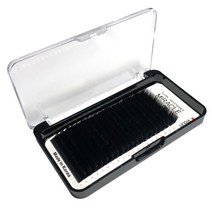 미라클 에어플랫 블랙 밍크모 인조 속눈썹 J컬 0.1 x 12 mm, 1세트