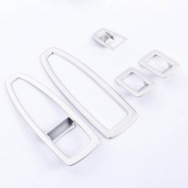 굿즈인홈 BMW 3시리즈 3GT 윈도우 스위치 패널몰딩 무광크롬 5p, F30 / F34