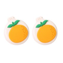 휴대용 거울 빗 주황색 RK_312, 2개