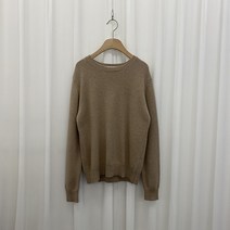 안다로미 여성용 라쿤 울 데일리 컬러 라운드 나그랑 니트