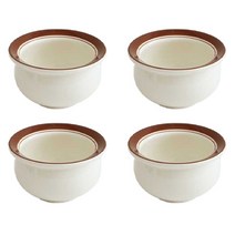 에라토 허니 볼 대접, 브라운, 4개