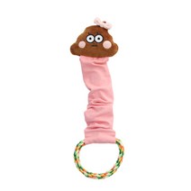 꿈틀이 올인원 강아지 장난감 11cm x 5cm x 길이 32cm, 누또 핑크, 1개