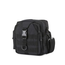 마켓A 레저 스포츠 밀리터리 숄더 메신저팩, 블랙