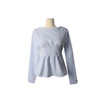 러처니 스트랩 핀턱 블라우스 BL3824K11