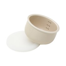 도호 디토리 이유식볼 180ml, 베이지 + 클리어, 1개