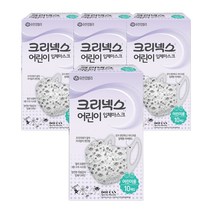 크리넥스 어린이 입체마스크, 10매입, 4개, 혼합색상