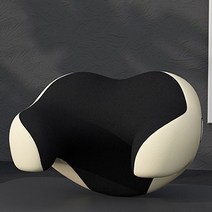 아이마마 말캉 차량용 메모리폼 목베개, 베이지블랙(1-656)