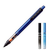 유니 쿠루토가 샤프 파이프슬라이드모델 블루 M5-452 + 쿠루토가 전용 샤프심 HB 2P 세트, 1개, 0.5mm
