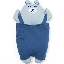 아이팜 신생아용 짱구베개, 블루베어