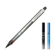 유니 쿠루토가 샤프 스탠다드 모델 실버 M5-450 + 쿠루토가 전용 샤프심 B 2p 세트, 1세트, 0.5mm