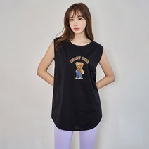 진마니아 여성용 너디베어 하프 라운드 나시티셔츠 CA5T27