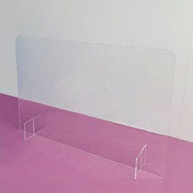 피노마켓 아크릴 칸막이 일자형 60cm x 40cm x T 3mm, 투명