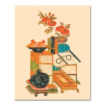 아디코 캔버스 DIY 명화 그리기 40 x 50 cm, 책거리 석류병풍(PK08)