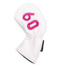 써클디자인골프 스타 스컬 아이언 웨지 헤드커버 화이트, 60