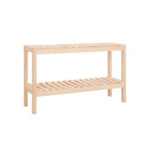 노르딕 다용도 원목 수납선반 2단 60 x 30 x 50 cm BGN026, 베이지