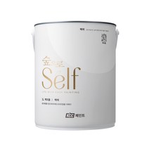 KCC 숲으로 셀프 벽지용 에그쉘 페인트 3L, 백색, 1개