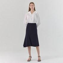 KL 여성용 세미 플레어 미디스커트