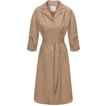 에스쏠레지아 시어서커 벨티드 원피스