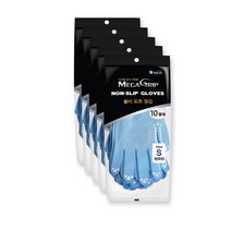 메가그립 도트장갑 S, 블루, 5개