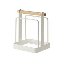 엠디자인 모던 스틸 도마꽂이, 화이트, 1개