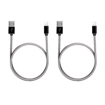 코쿼드 아이폰 8핀 고속충전 숏케이블 짧은 USB 2p, 20cm, 블랙
