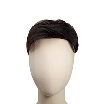 가발나라 남성 투블럭 리젠트 포마드 부분가발, 다크블랙, 1개