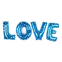 파티짱 LOVE 대문자 풍선세트 65cm, 블루, 1세트