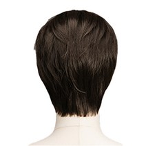가발나라 남성용 크롭볼륨컷 통가발 L, 내츄럴브라운, 1개