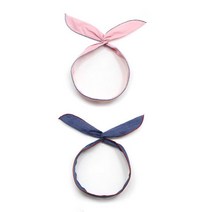 여아용 와이어 헤어밴드 레인보우 2종 세트