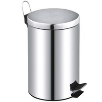 댐퍼 무소음 페달 스텐 휴지통 3L, 1개
