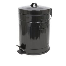 기프트캔 무소음 칼라 폐달 댐퍼기능 휴지통 5L, 블랙, 1개