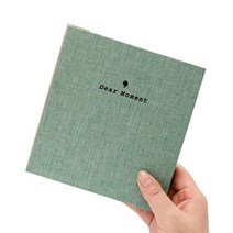 싱글 린넨 포켓 PP 앨범 3 x 5, 그린